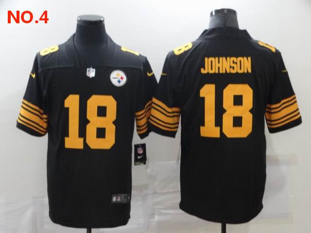 Men's Pittsburgh Steelers #18 Diontae Johnson Jersey NO.4;